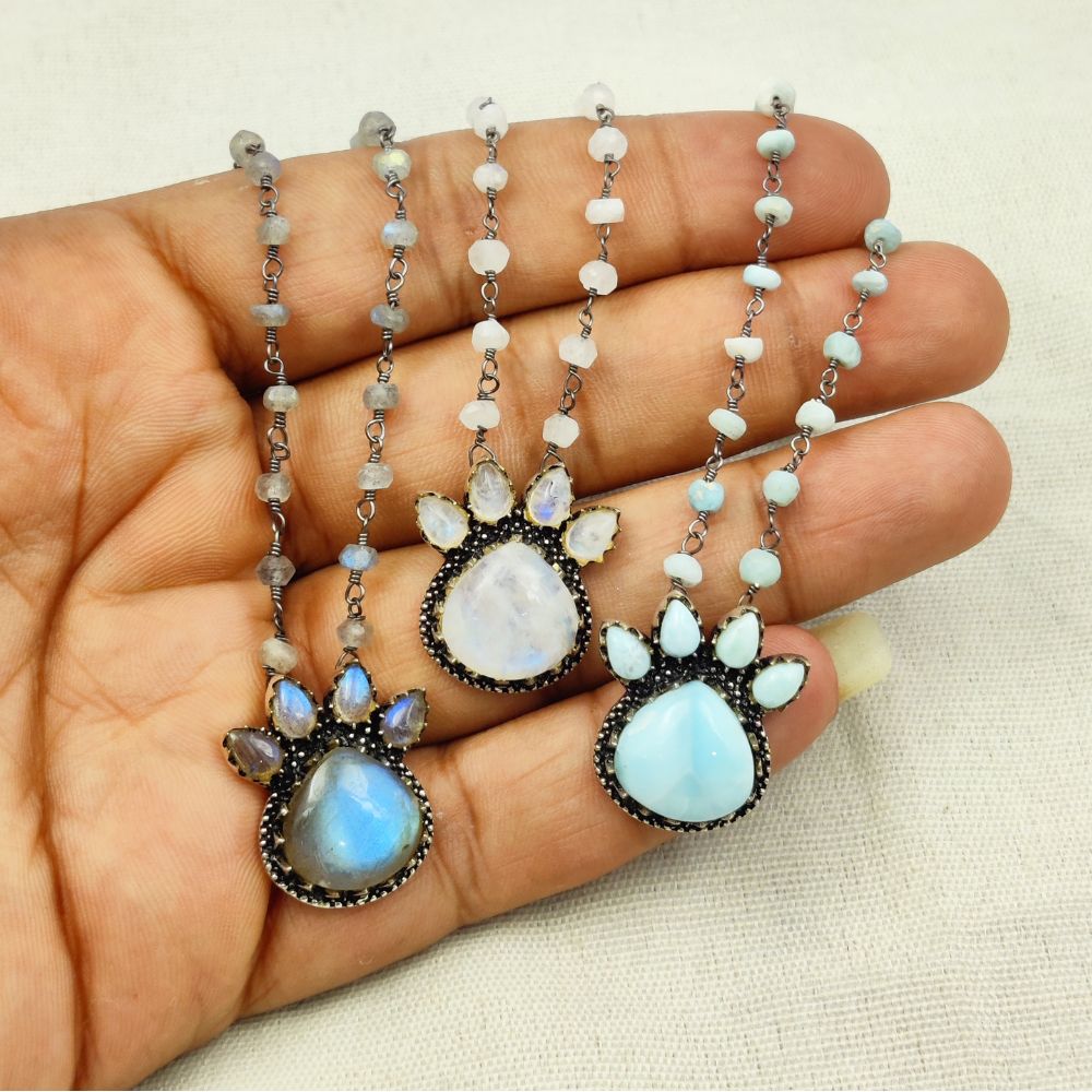 14mm-Multi-Gemstone-Heart-Necklace-Minimalist-Jewelry