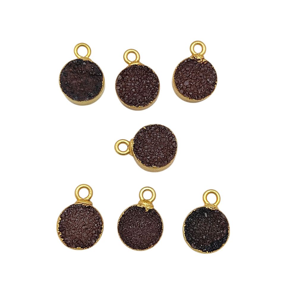 Handmade Chocolate Druzy Necklace