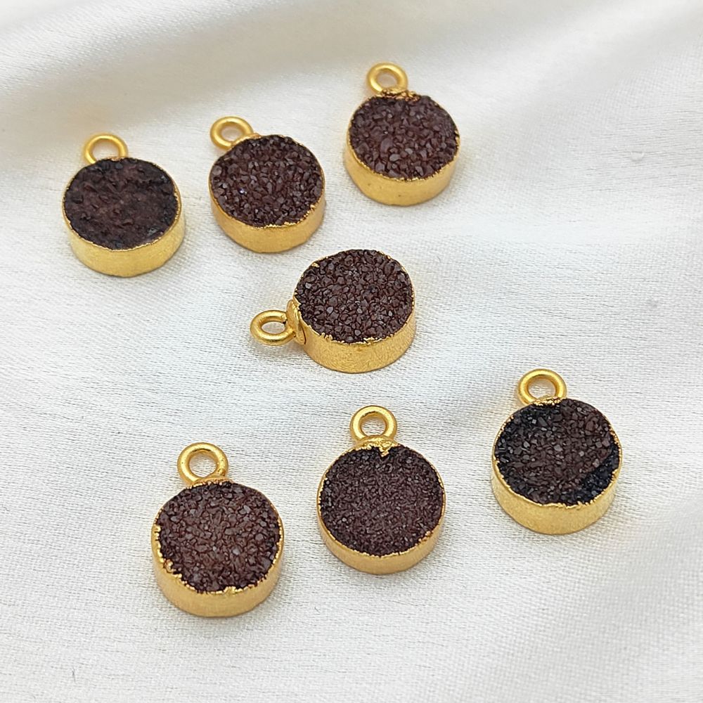 Timeless Chocolate Druzy Gemstone Pendant