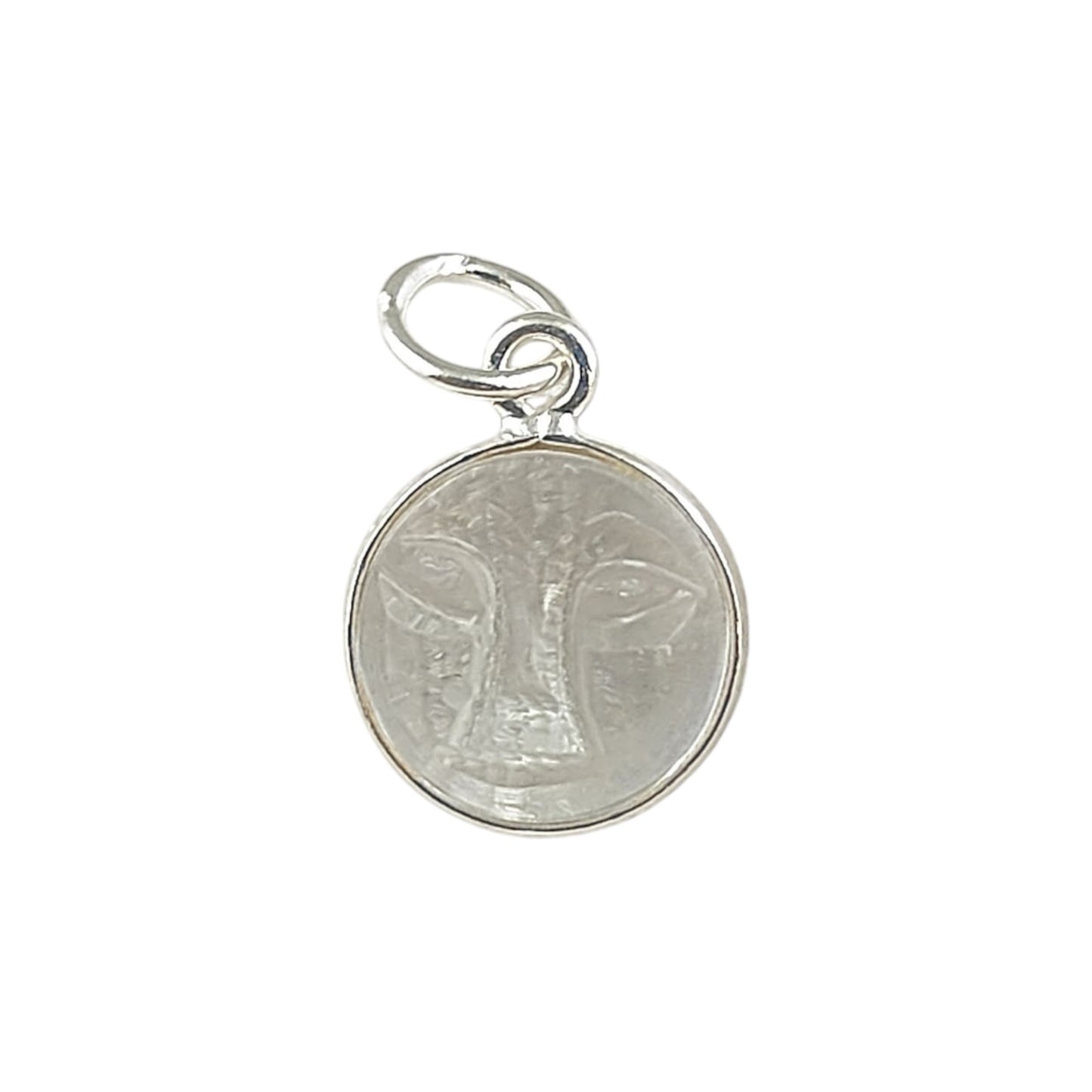 Unique Multi-Gemstone Moon Face Pendant Handmade Gold Plated Sterling Silver Necklace Charm- Selling Per Piece