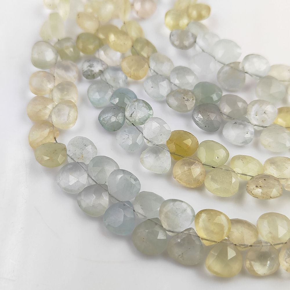 Heart Shape Aquamarine Beads – Perfect for Jewelry Designers and Crafters
