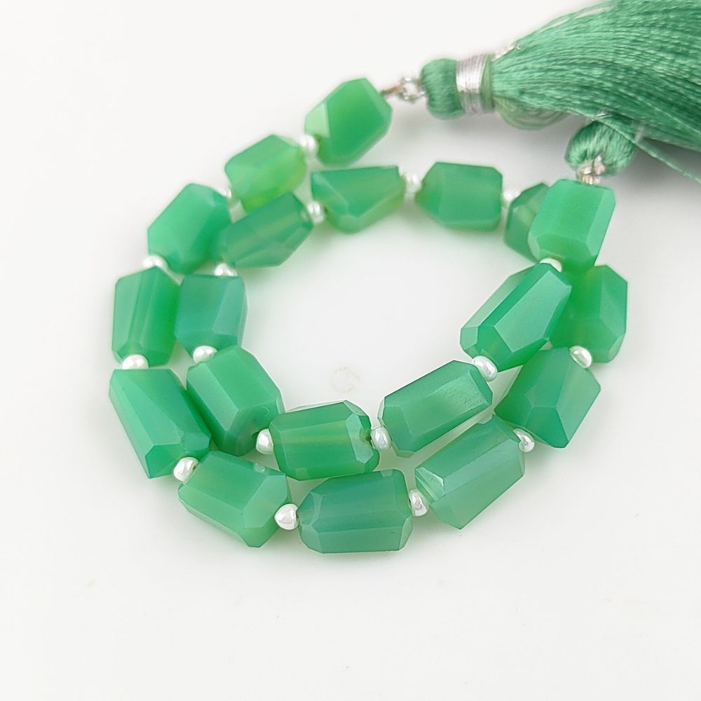 High-Quality Chrysoprase Beads Faceted Nugget 5-12mm for Custom Handmade Jewelry for DIY Earrings & Bracelets