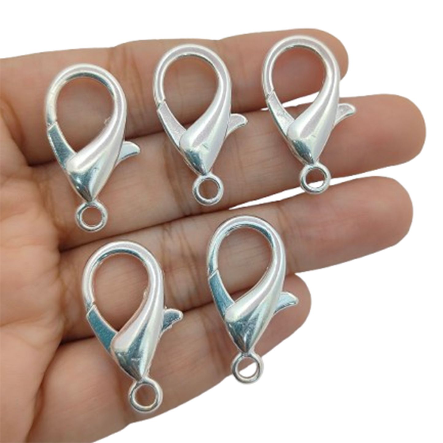 Metal Lobster Claw Clasps for Keychains Big Lobster Connectors for Jewelry Making, Crafting, and Designer Handmade Accessories- Selling By 5 Pcs Set