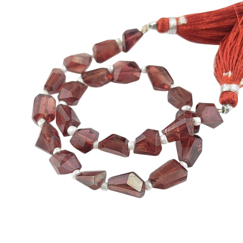 January Birthstone Garnet Beads 5-12mm Natural Nugget Gemstones for Necklaces & Earrings