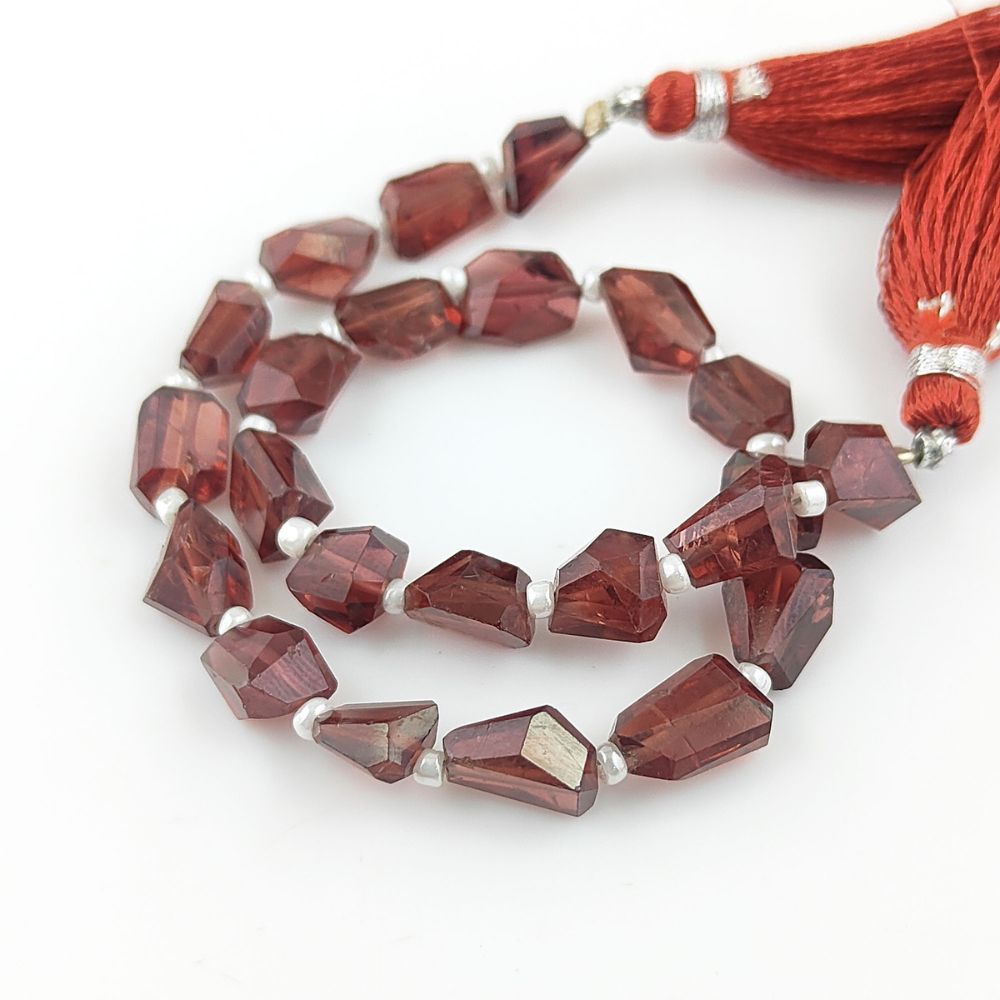 January Birthstone Garnet Beads 5-12mm Natural Nugget Gemstones for Necklaces & Earrings
