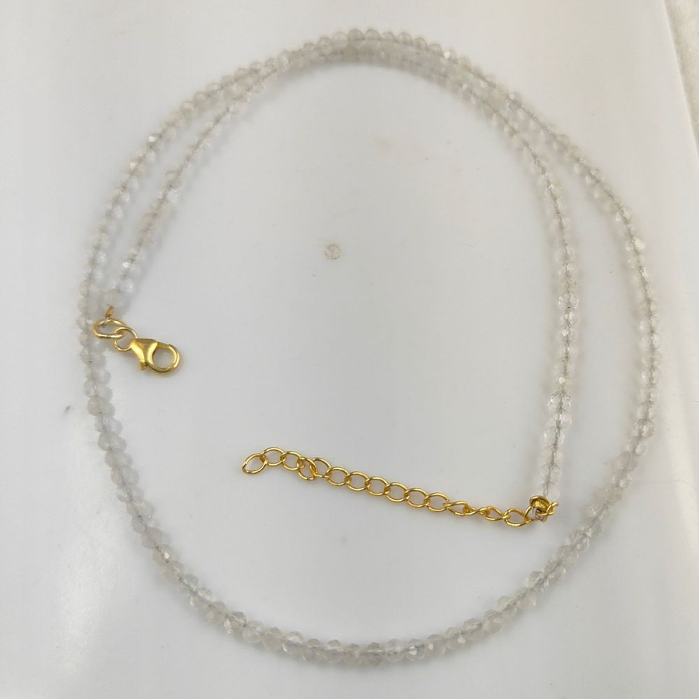Gold Plated Sterling Silver Moonstone Necklace for Women