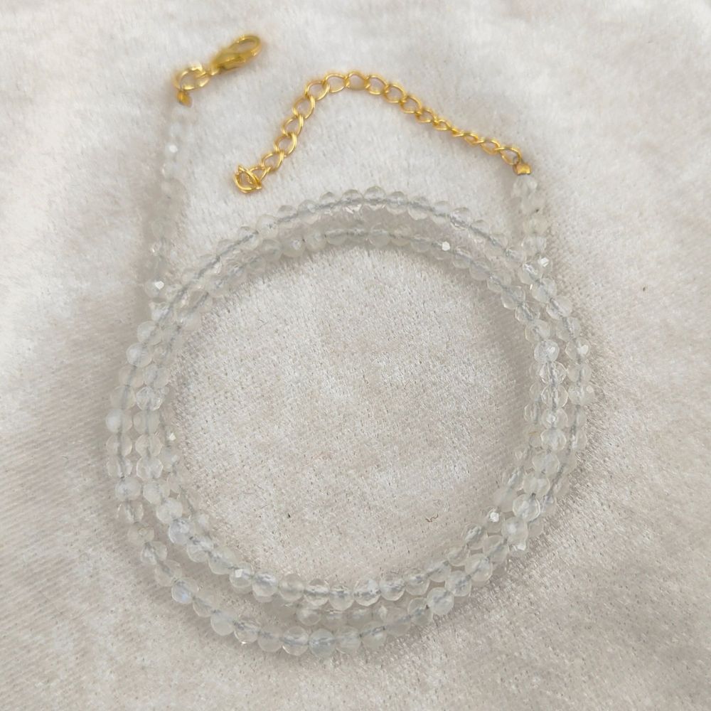 Faceted White Moonstone Gemstone Necklace – Perfect Gift for Her