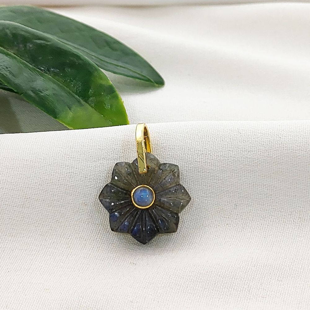 Natural Healing Stone Labradorite Pendant Jewelry