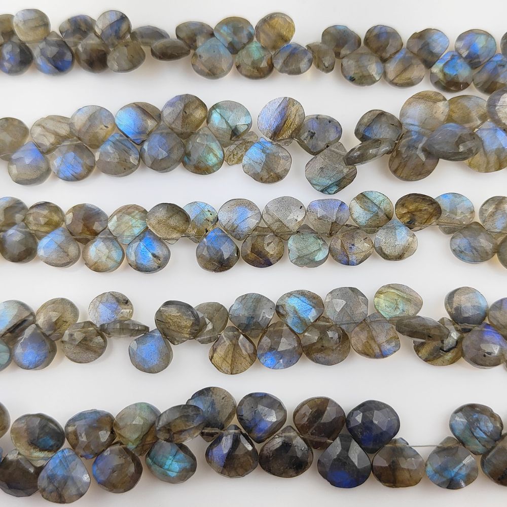 Labradorite Heart Gemstones – Magical Crystals for Jewelry Making Projects