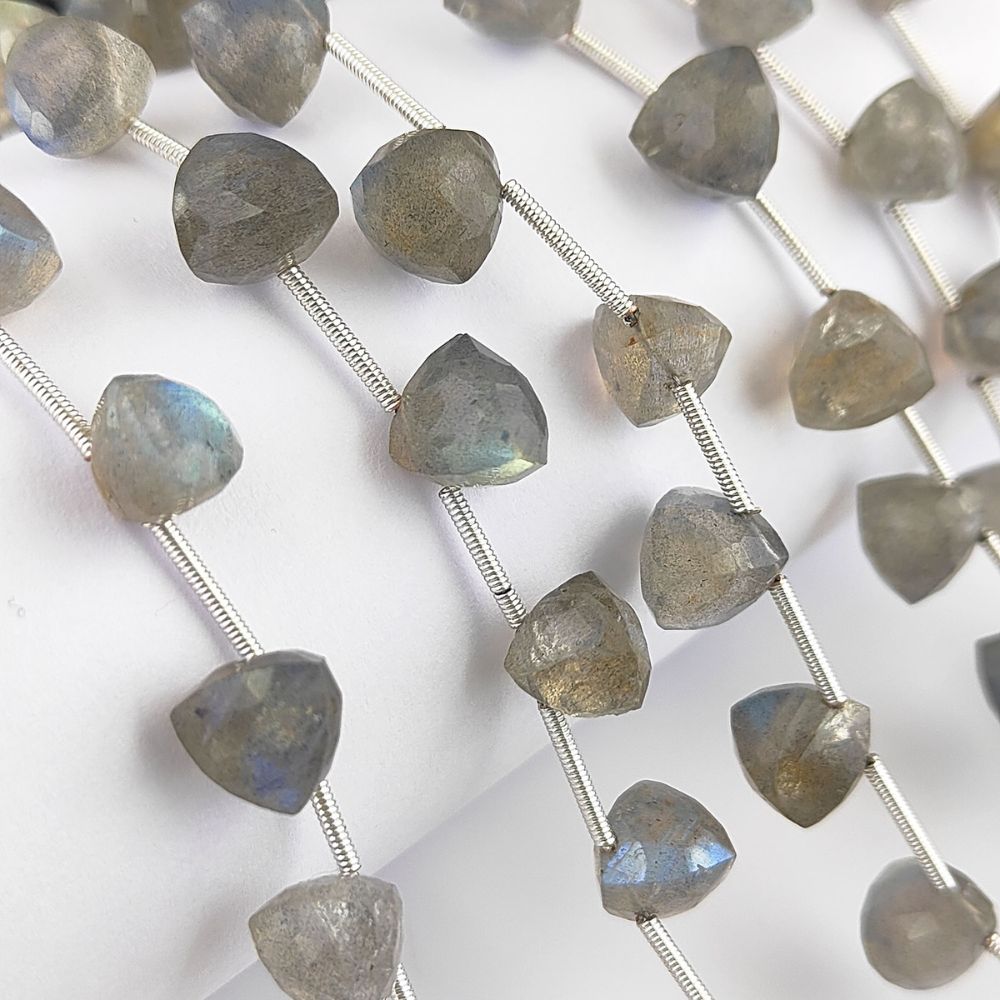 Labradorite Trillion Gemstone Beads Brilliant Faceted Blue Stones