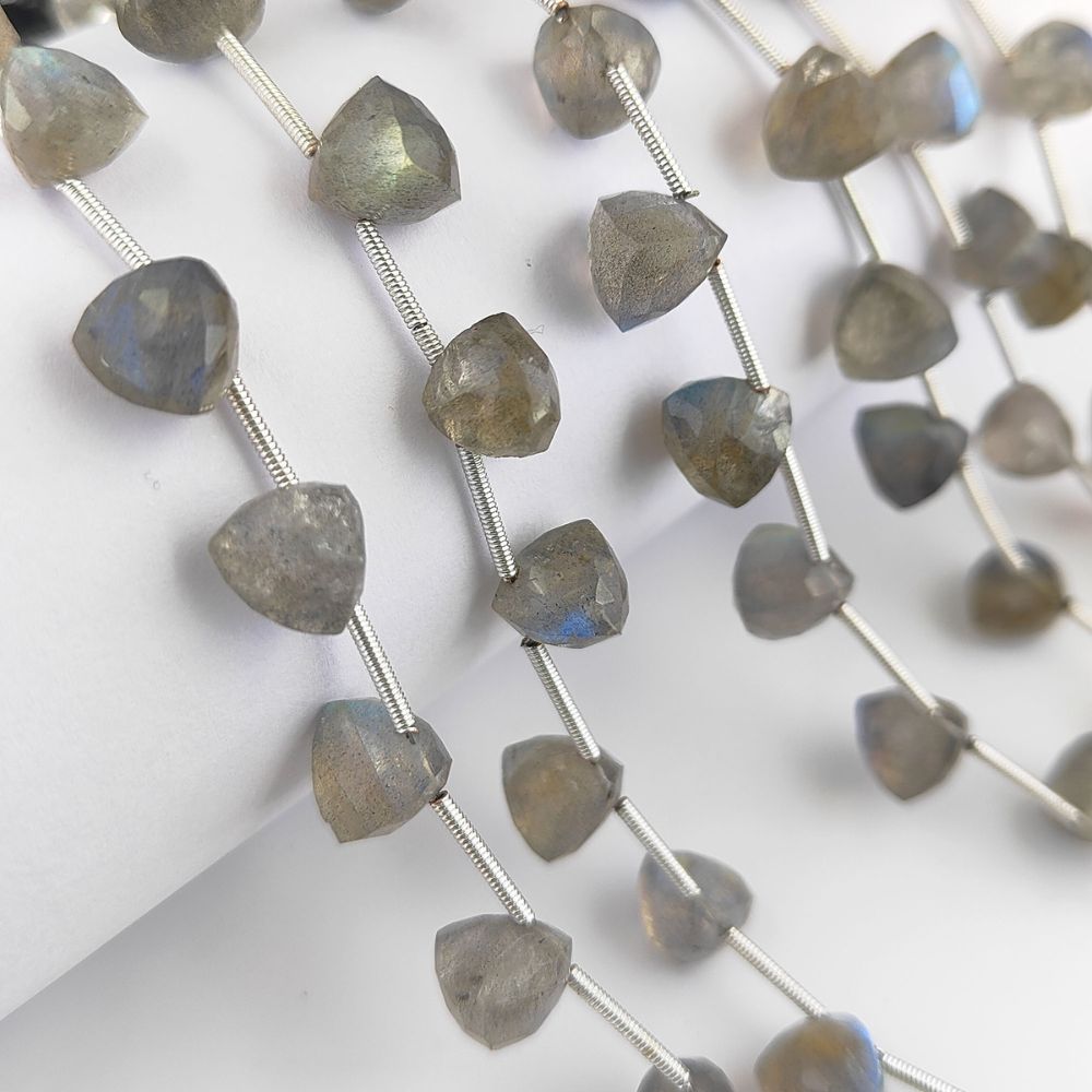 Labradorite Trillion Gemstone Beads Brilliant Faceted Blue Stones