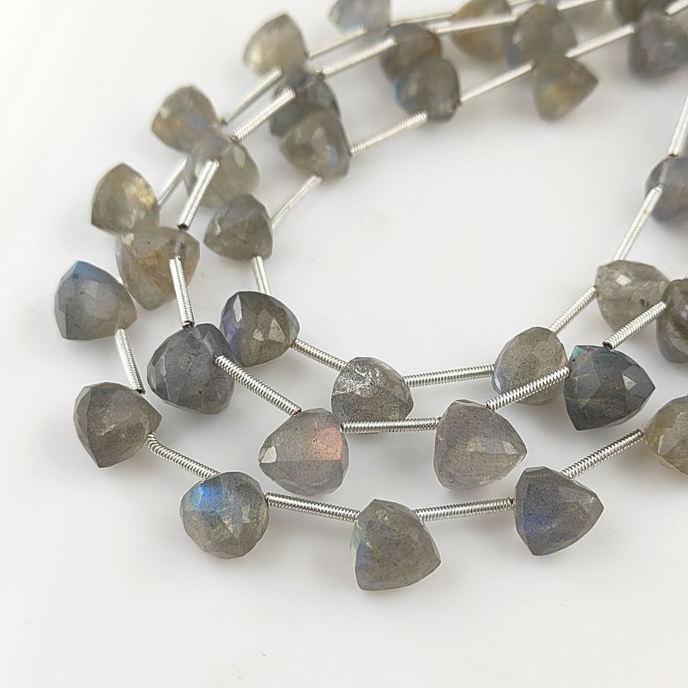 Labradorite Trillion Gemstone Beads Brilliant Faceted Blue Stones
