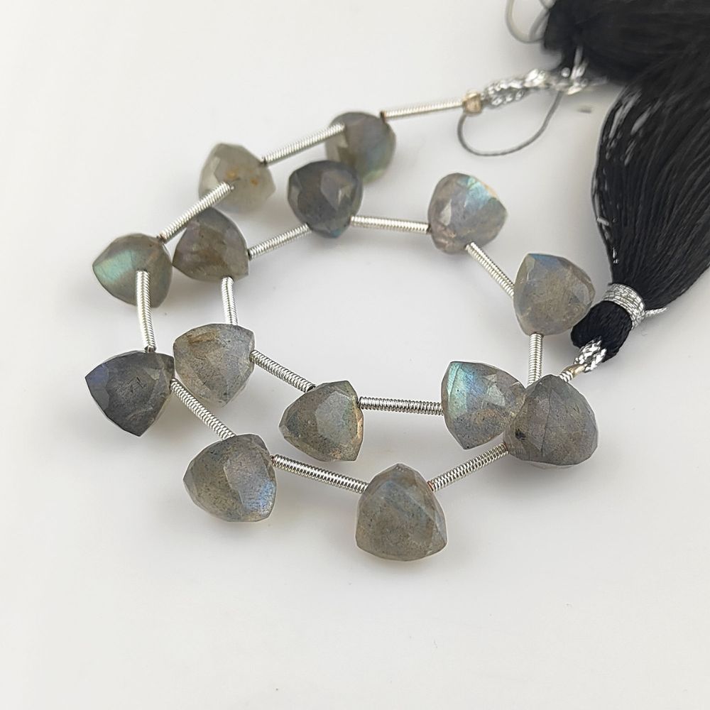 AAA Labradorite Trillion Cut Beads – Natural Faceted Gemstones