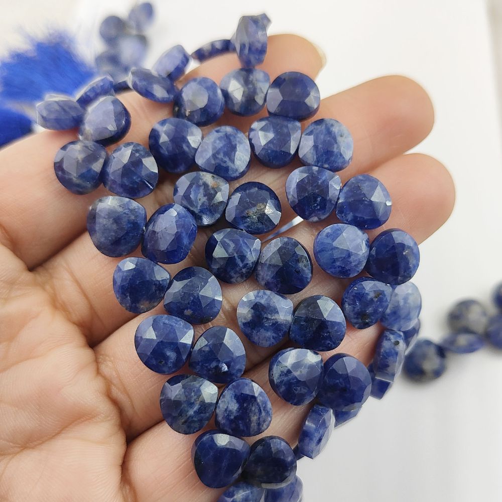 Deep Blue Lapis Lazuli Heart Beads – Ideal for High-End Jewelry Designs