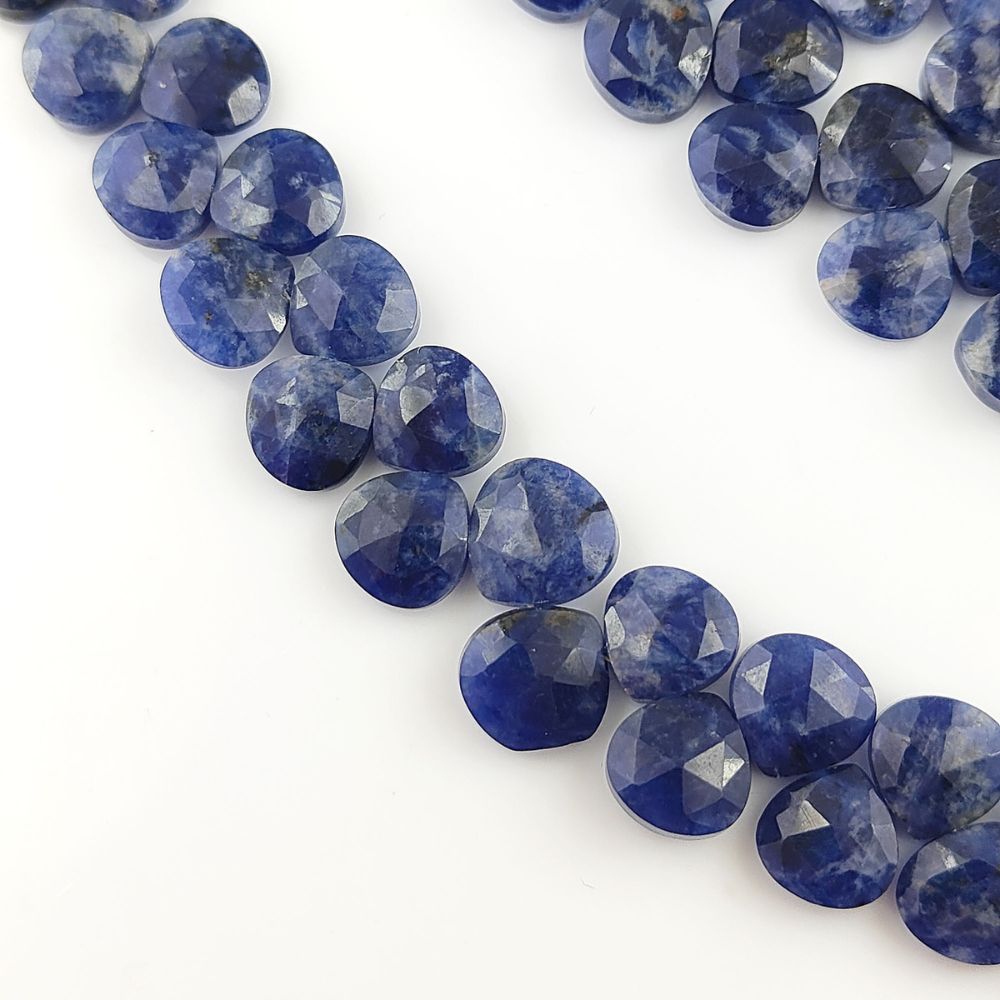 Faceted Lapis Lazuli Crystals – Heart Gemstones for Luxe DIY Jewelry