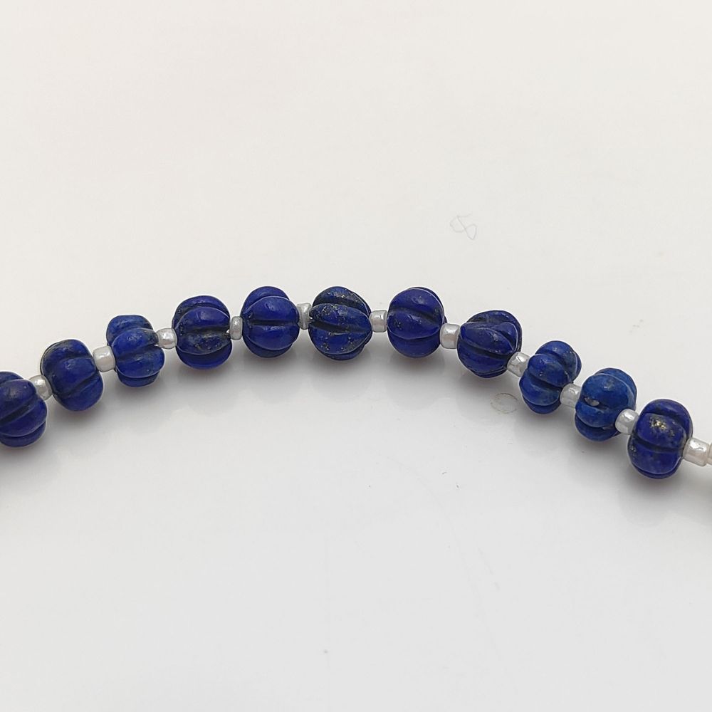 Lapis Lazuli Pumpkin Beads – Timeless Blue Stones for Handmade Jewelry Projects