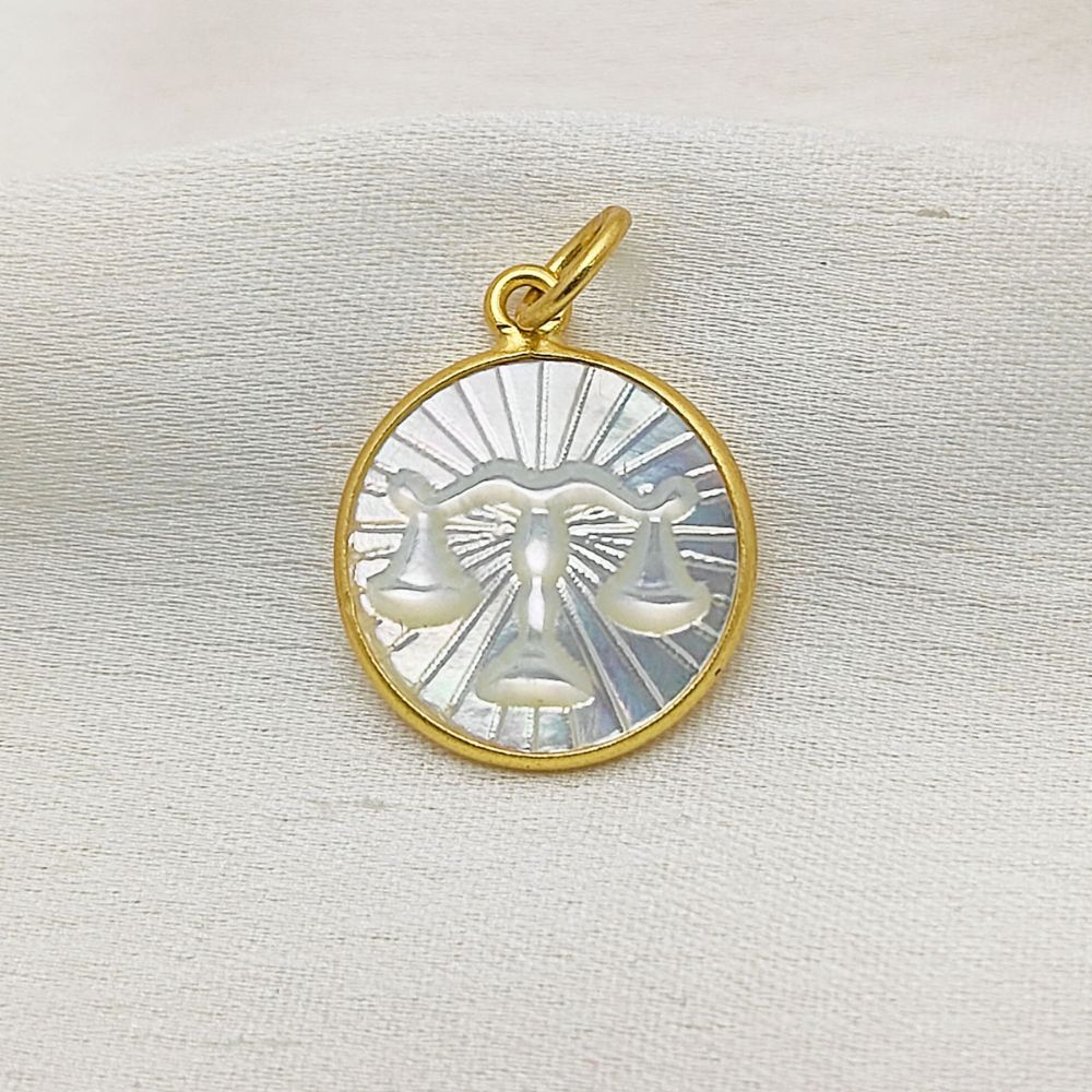 Dainty Libra Birthstone Necklace – Astrology Jewelry