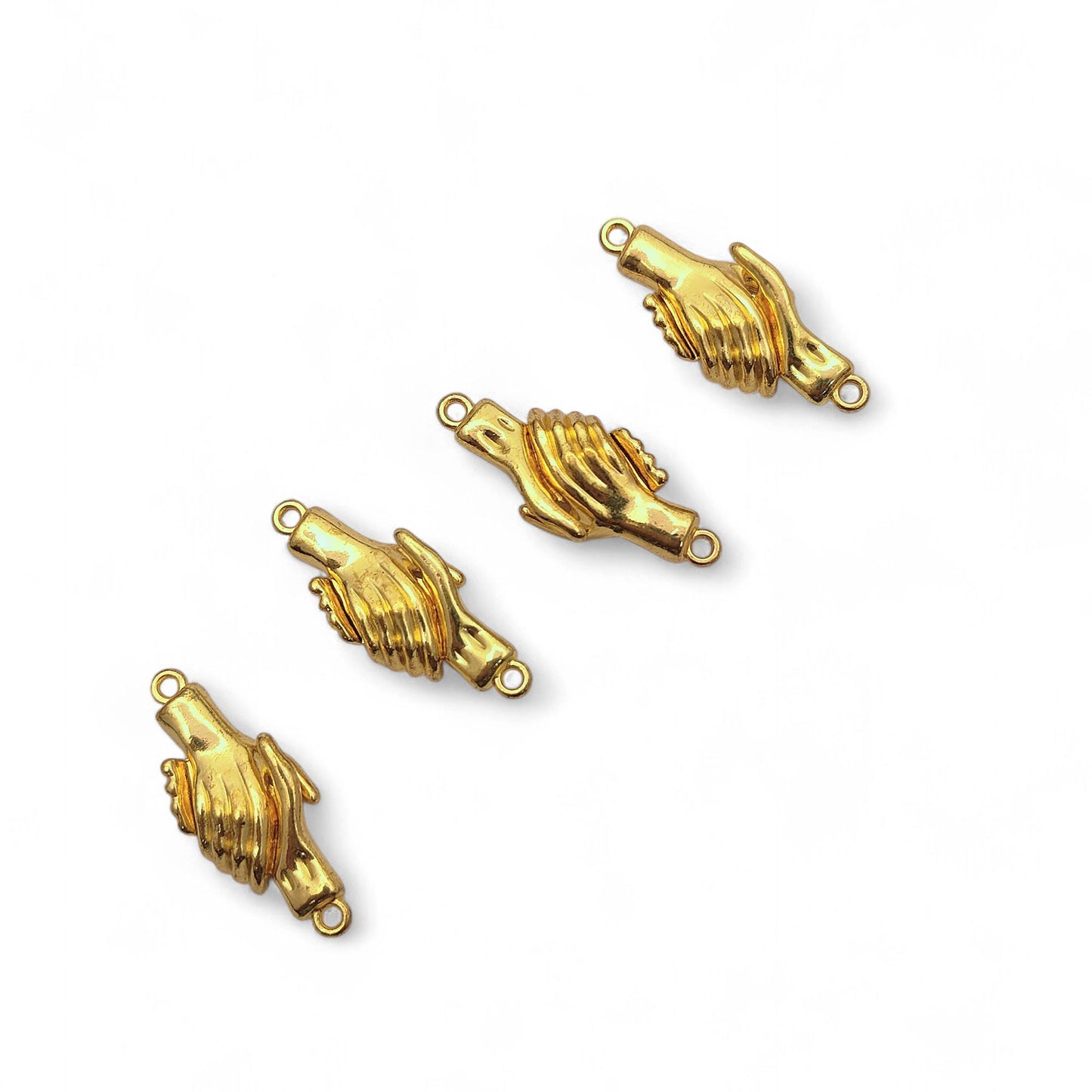 Magnetic Handshake Jewelry Clasp, Gold Hand Connector for Bracelets & DIY Jewelry Making, Friendship Gift Component – Selling Per Piece