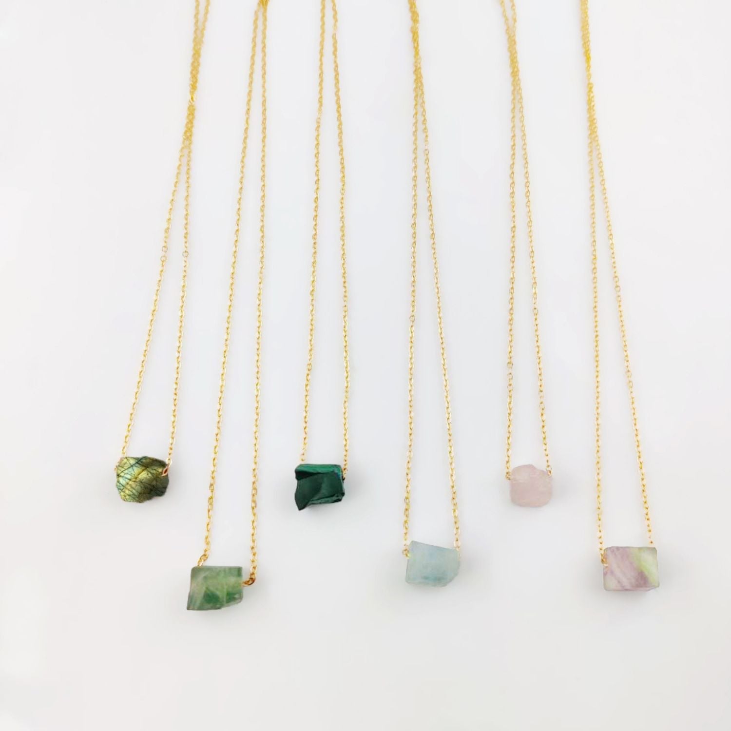 Handmade Peridot Necklace – Healing Stone Jewelry with Gold Chain