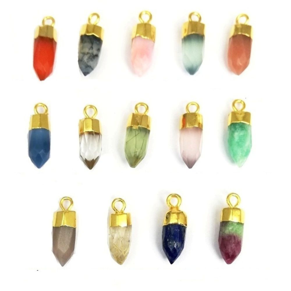 Gold Electroplated Cap | Handmade Jewelry Charm