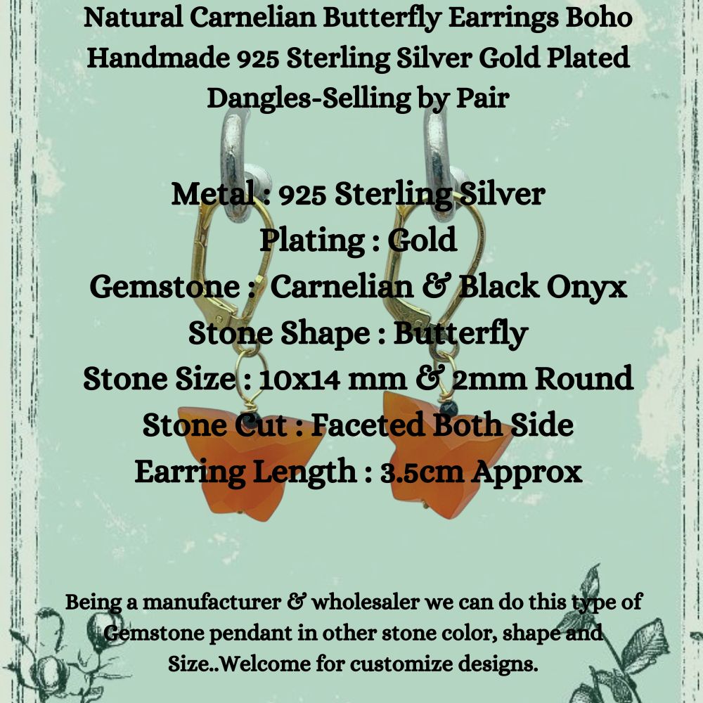 Handmade Boho Butterfly Jewelry