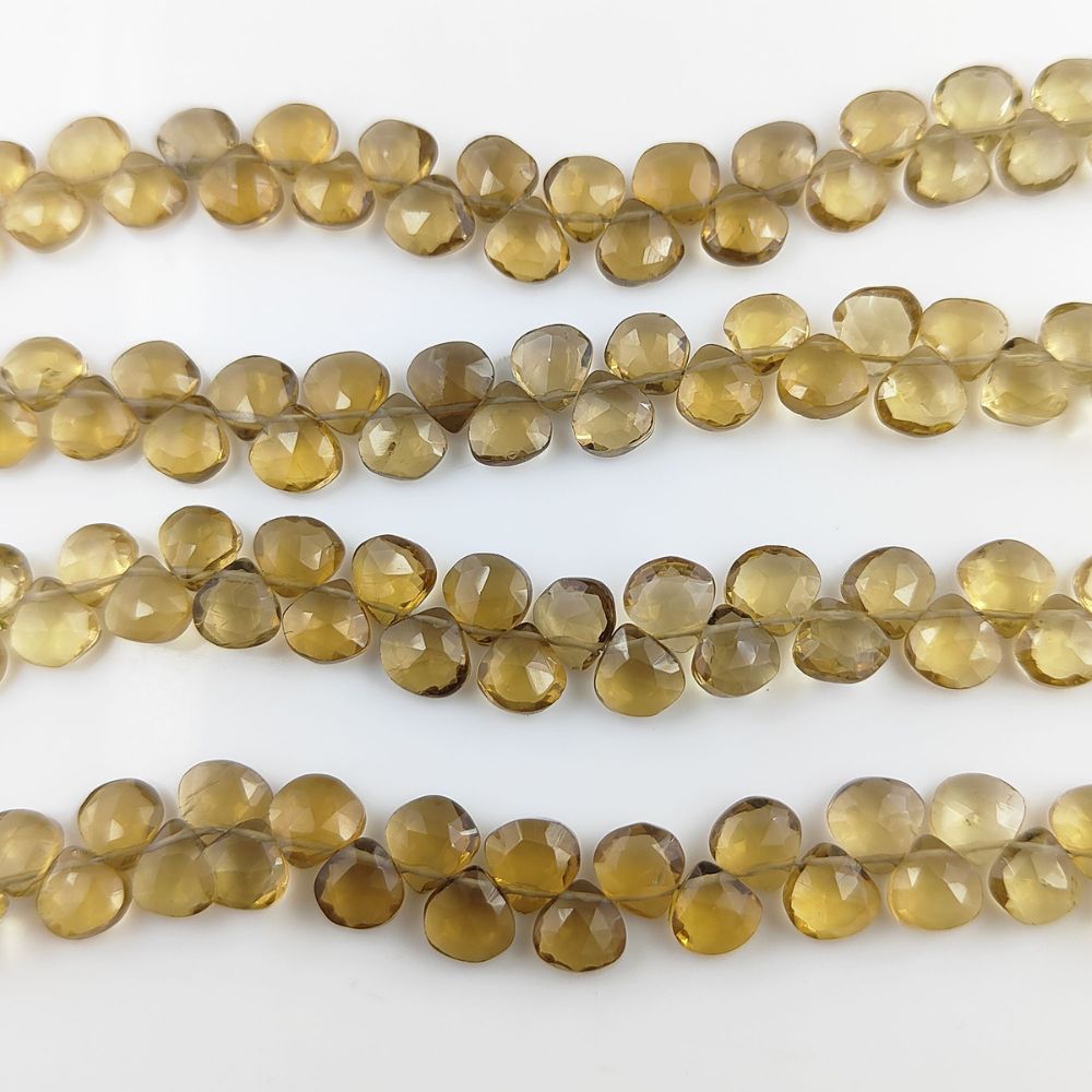 Faceted Topaz Beads – Warm Champagne Color for Creating Stunning Jewelry