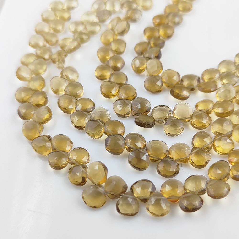 Natural Champagne Topaz Beads – Ideal for Earrings, Necklaces, and Bracelets