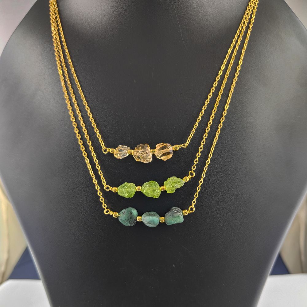 Gold Plated Peridot Necklace – Elegant August Birthstone Jewelry for Women