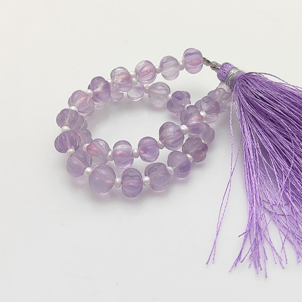 Beautiful Pink Amethyst Pumpkin Beads – Natural Gemstones for Jewelry Designers & Crafters