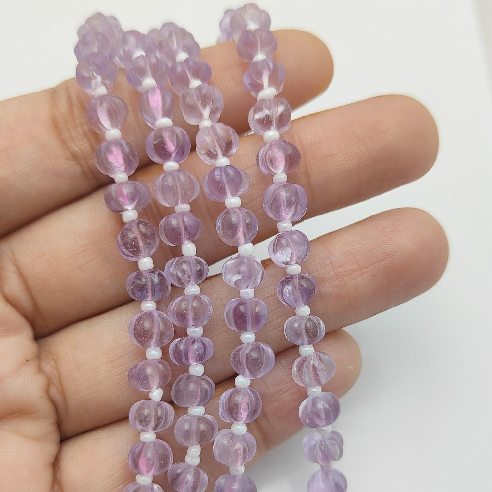 Pink Amethyst Pumpkin Beads – Lovely Natural Gemstones for Elegant Jewelry & Crafts