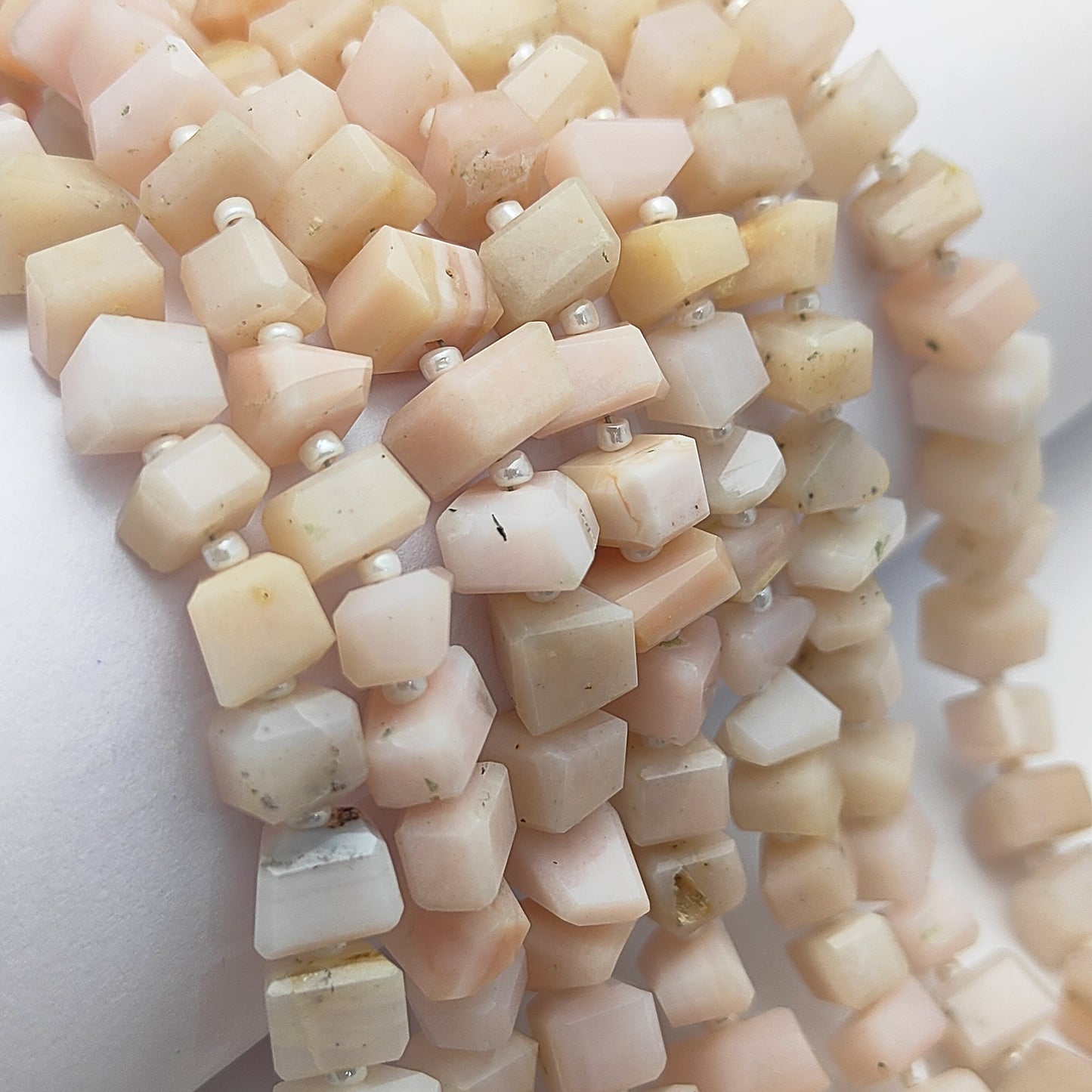 Loose Pink Opal Chips – Natural Blush Beads for DIY Jewelry
