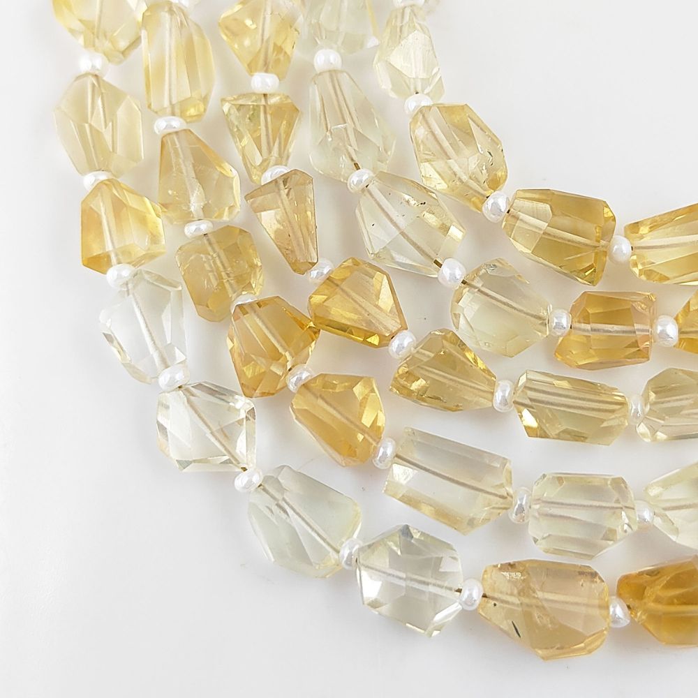November Birthstone Citrine Beads Natural 5-12mm Nugget Gemstones for Necklaces & Bracelets