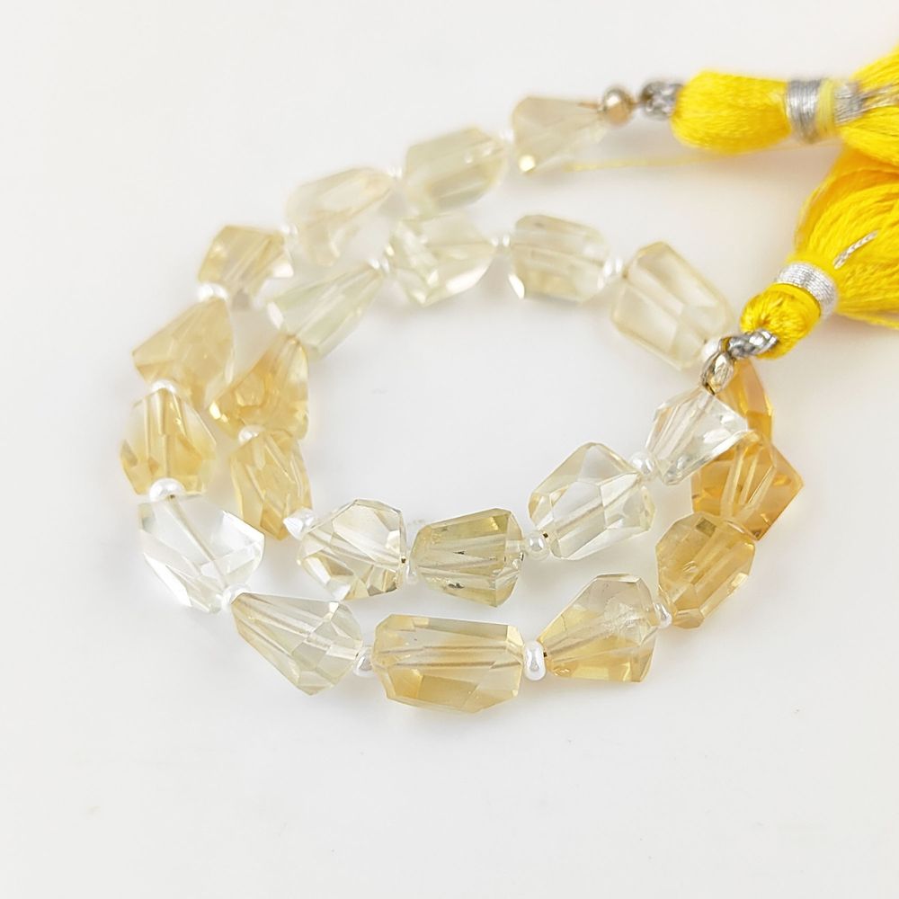 November Birthstone Citrine Beads Natural 5-12mm Nugget Gemstones for Necklaces & Bracelets