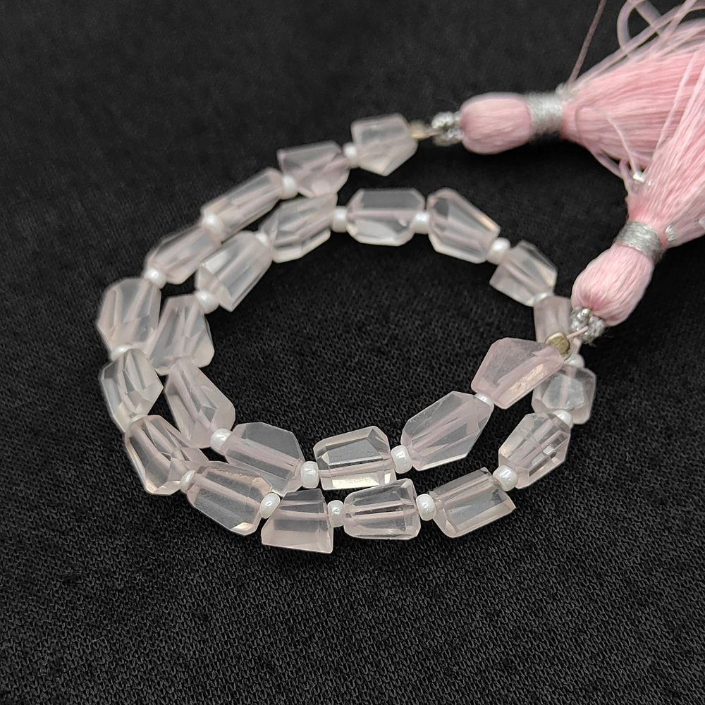 October Birthstone Genuine Rose Quartz Gemstone Beads Unique 5-12mm Nugget Shape Beads For Handmade Jewelry