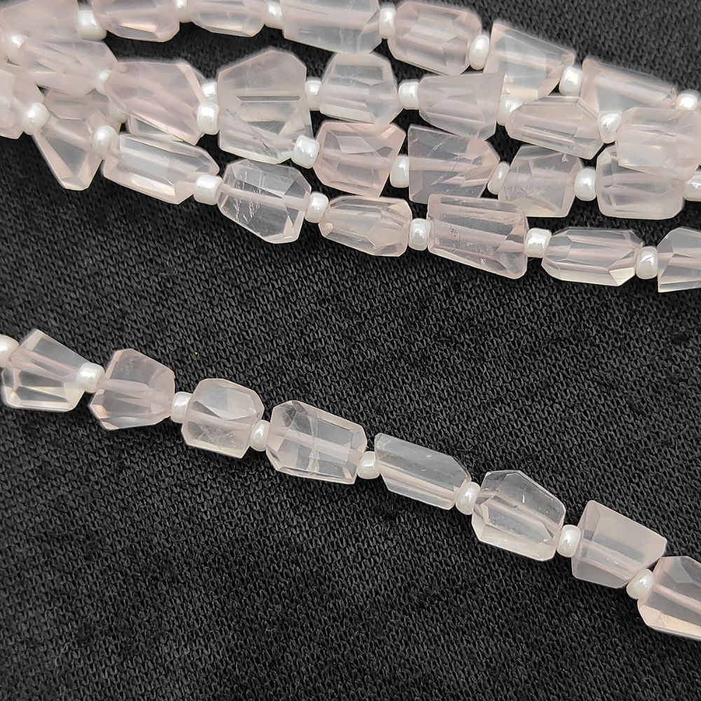 October Birthstone Genuine Rose Quartz Gemstone Beads Unique 5-12mm Nugget Shape Beads For Handmade Jewelry