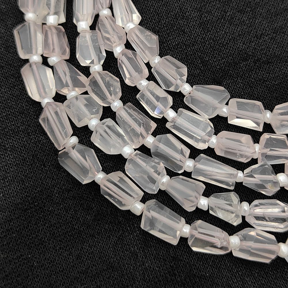 October Birthstone Genuine Rose Quartz Gemstone Beads Unique 5-12mm Nugget Shape Beads For Handmade Jewelry
