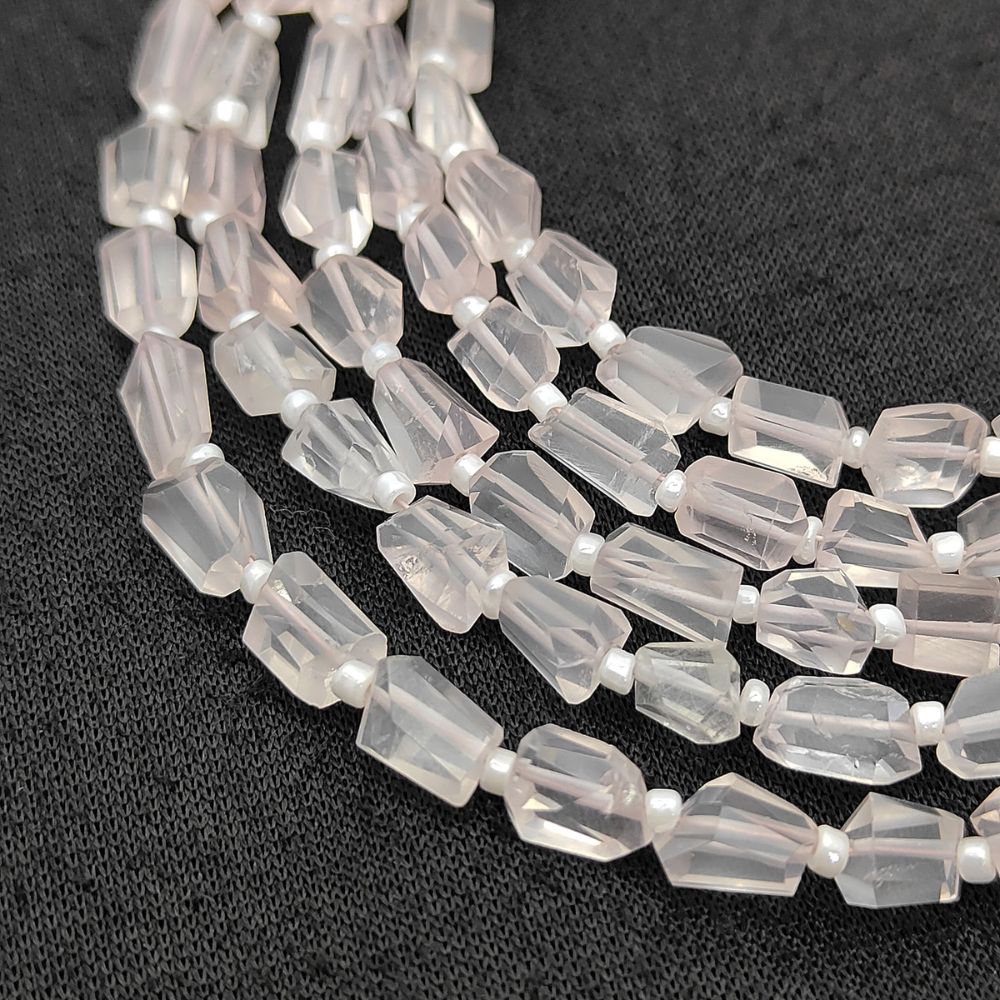 October Birthstone Genuine Rose Quartz Gemstone Beads Unique 5-12mm Nugget Shape Beads For Handmade Jewelry