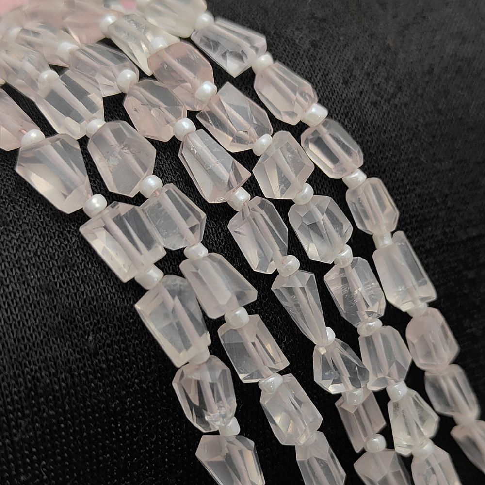 October Birthstone Genuine Rose Quartz Gemstone Beads Unique 5-12mm Nugget Shape Beads For Handmade Jewelry