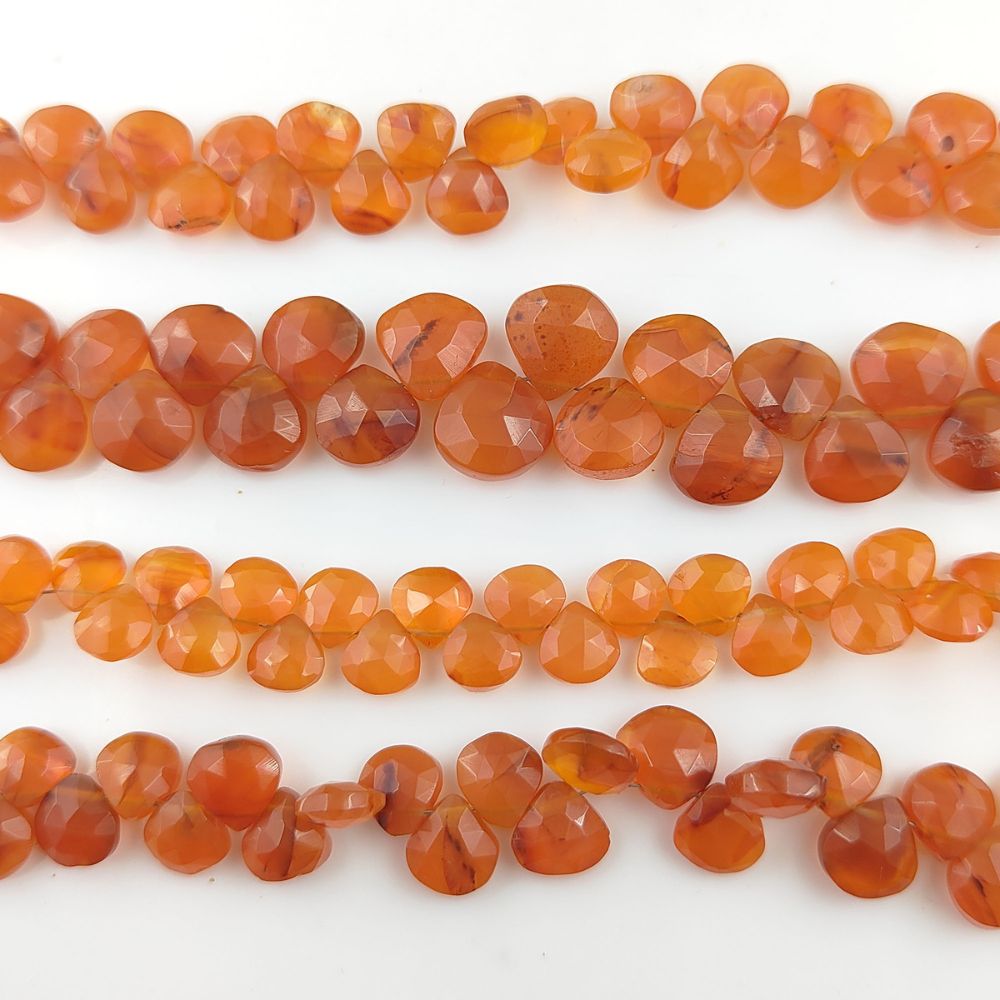 Carnelian Beads for Jewelry Making – Orange Gemstone Beads for Custom Jewelry Design