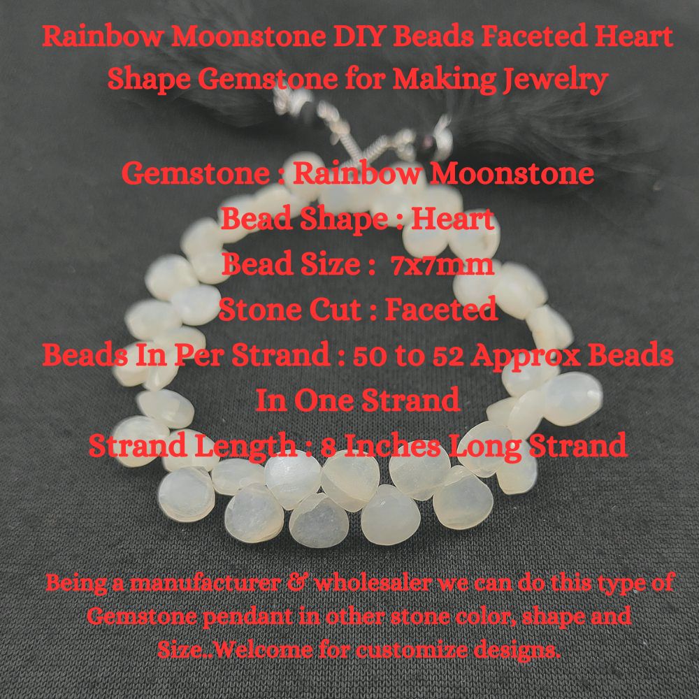 Sparkling Rainbow Moonstone Beads – Perfect for Handmade Jewelry