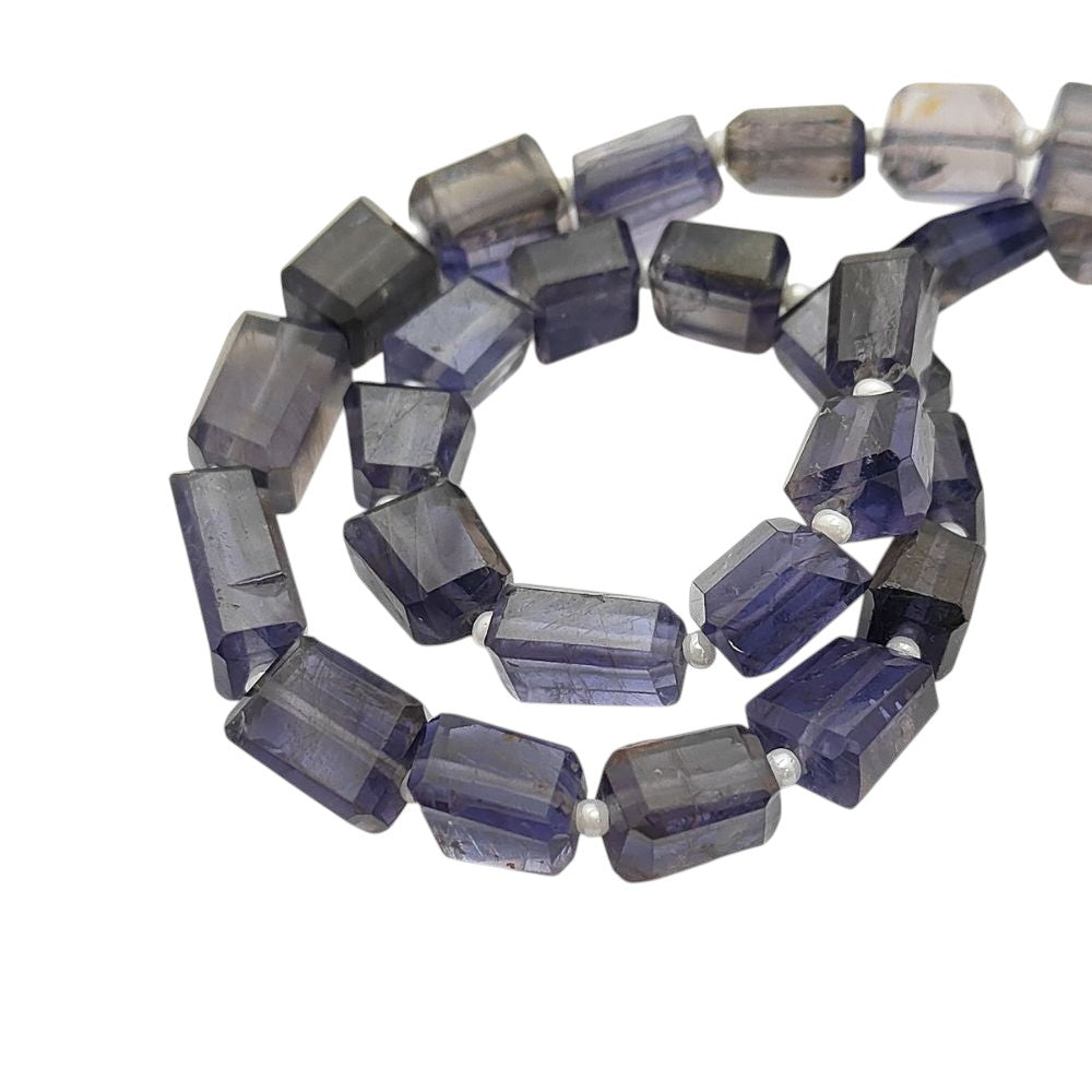 Rare Iolite Gemstone Beads Faceted Nugget 5-12mm for Handmade Necklaces & Bracelets