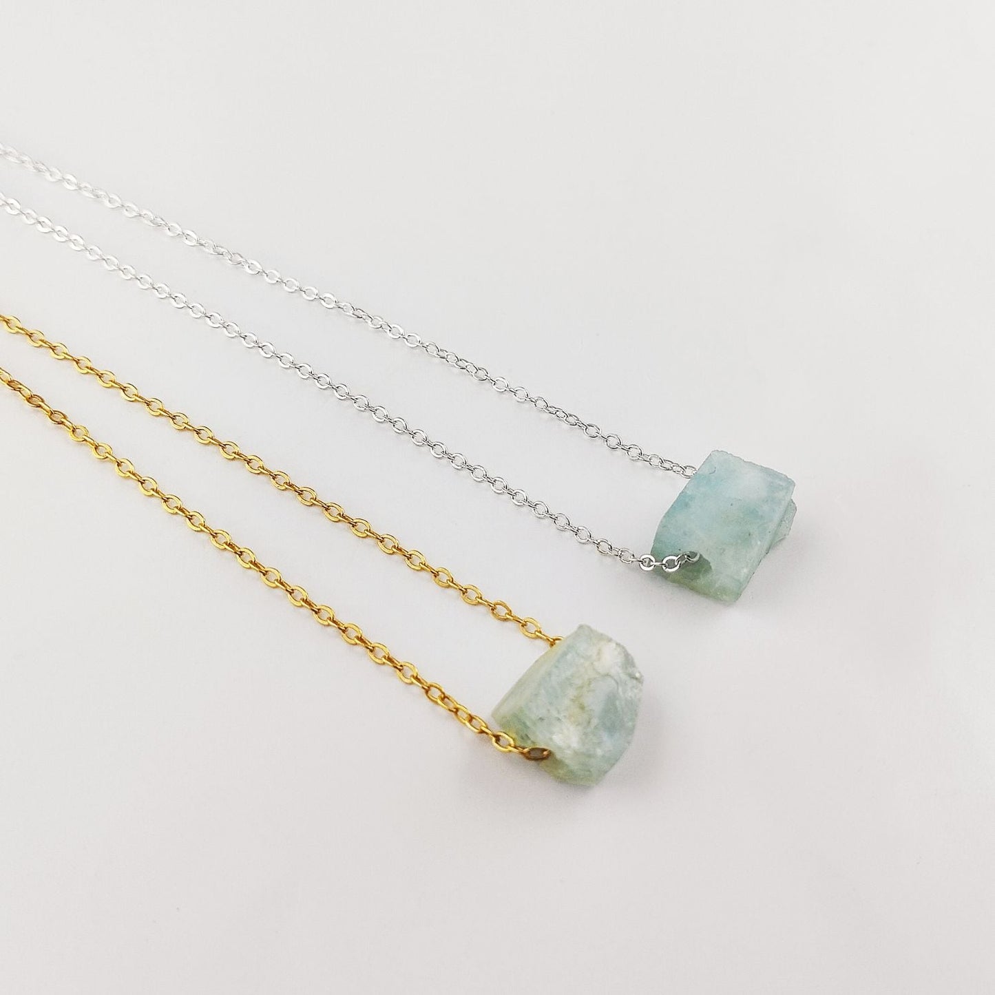 Natural Aquamarine Pendant – March Birthstone Jewelry