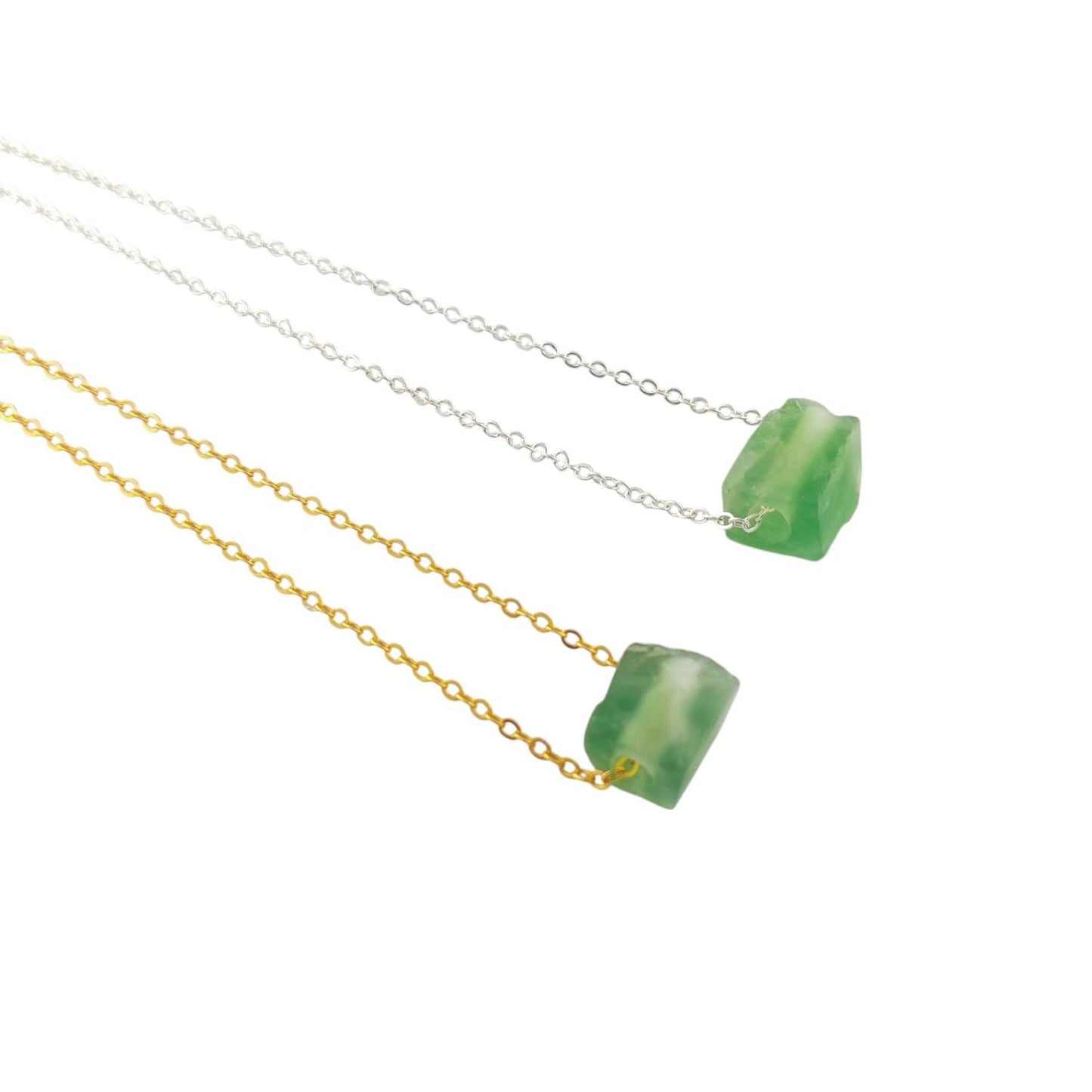 Handmade Fluorite Necklace – Natural Crystal Pendant Jewelry