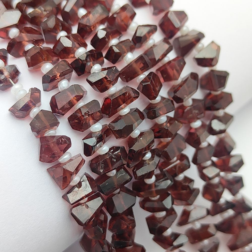 Authentic Raw Garnet Chips