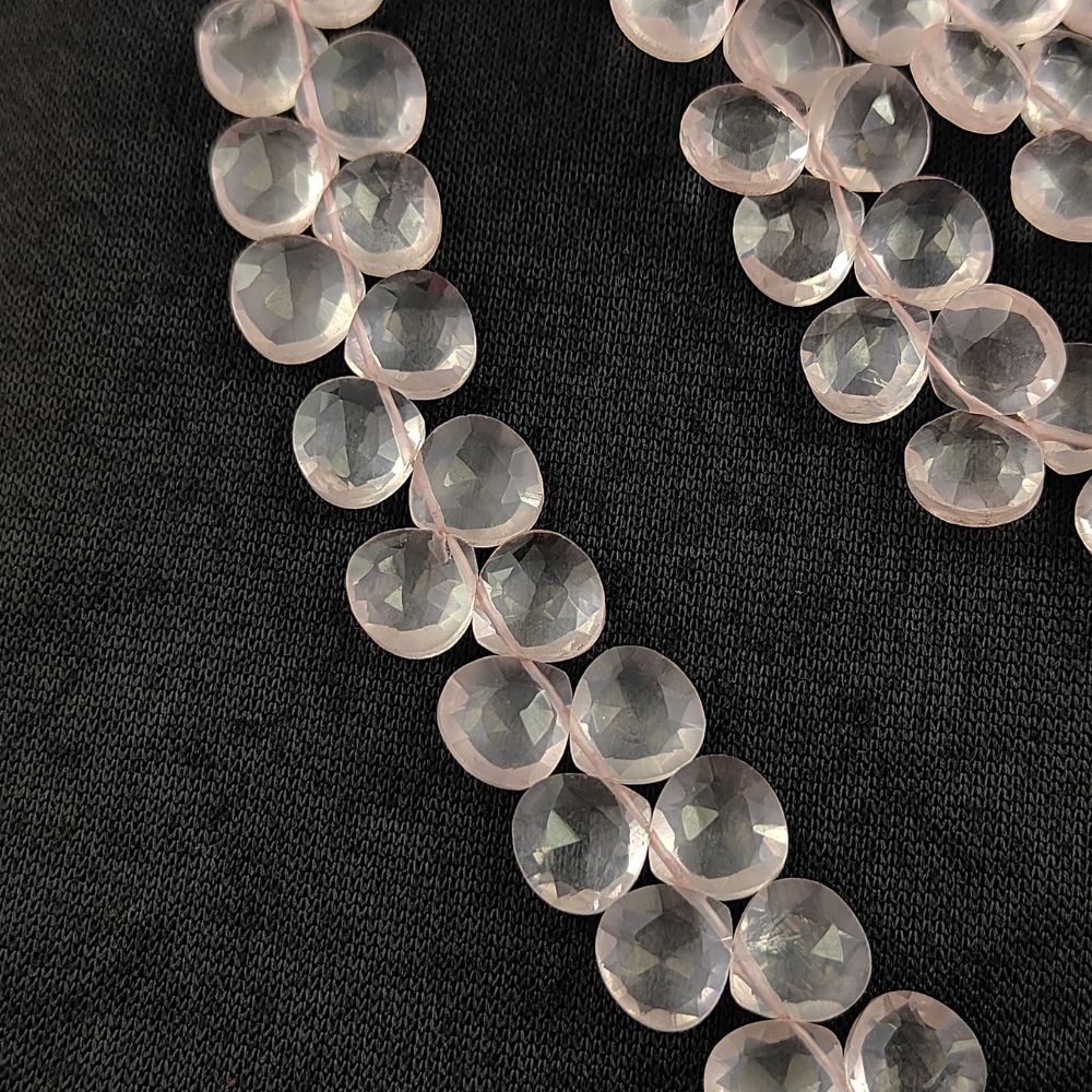 Crystal Heart Beads – Rose Quartz for Stunning DIY Jewelry
