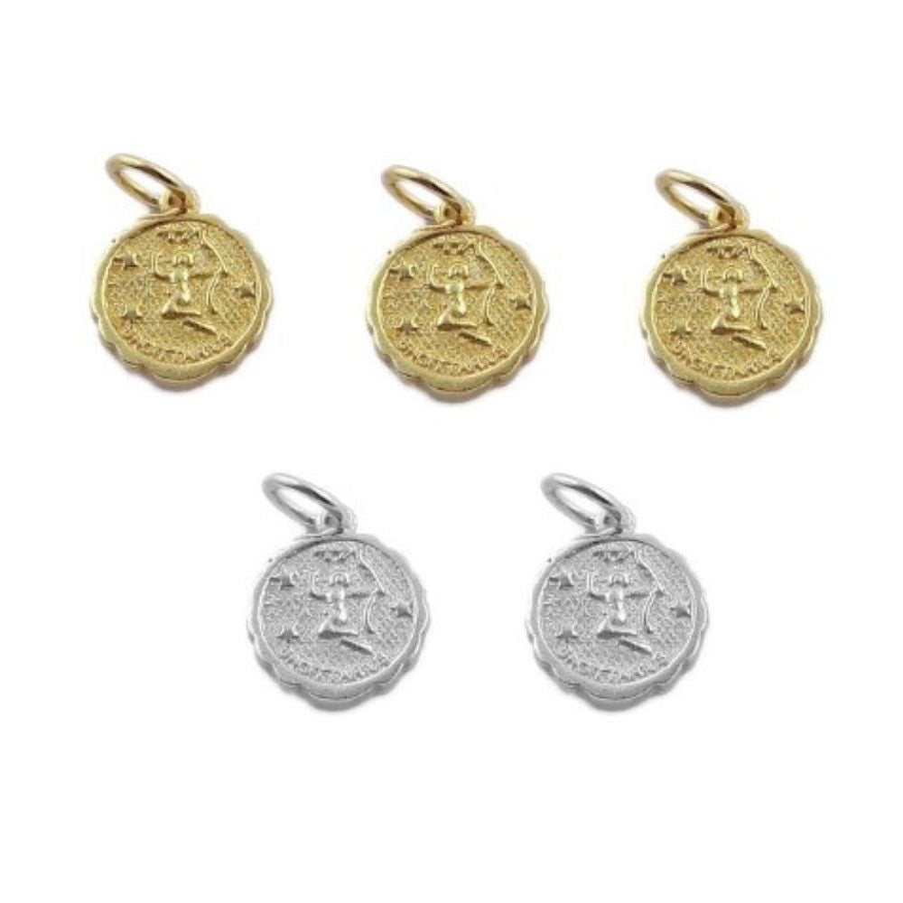 Gold & Silver Plated Brass Charm