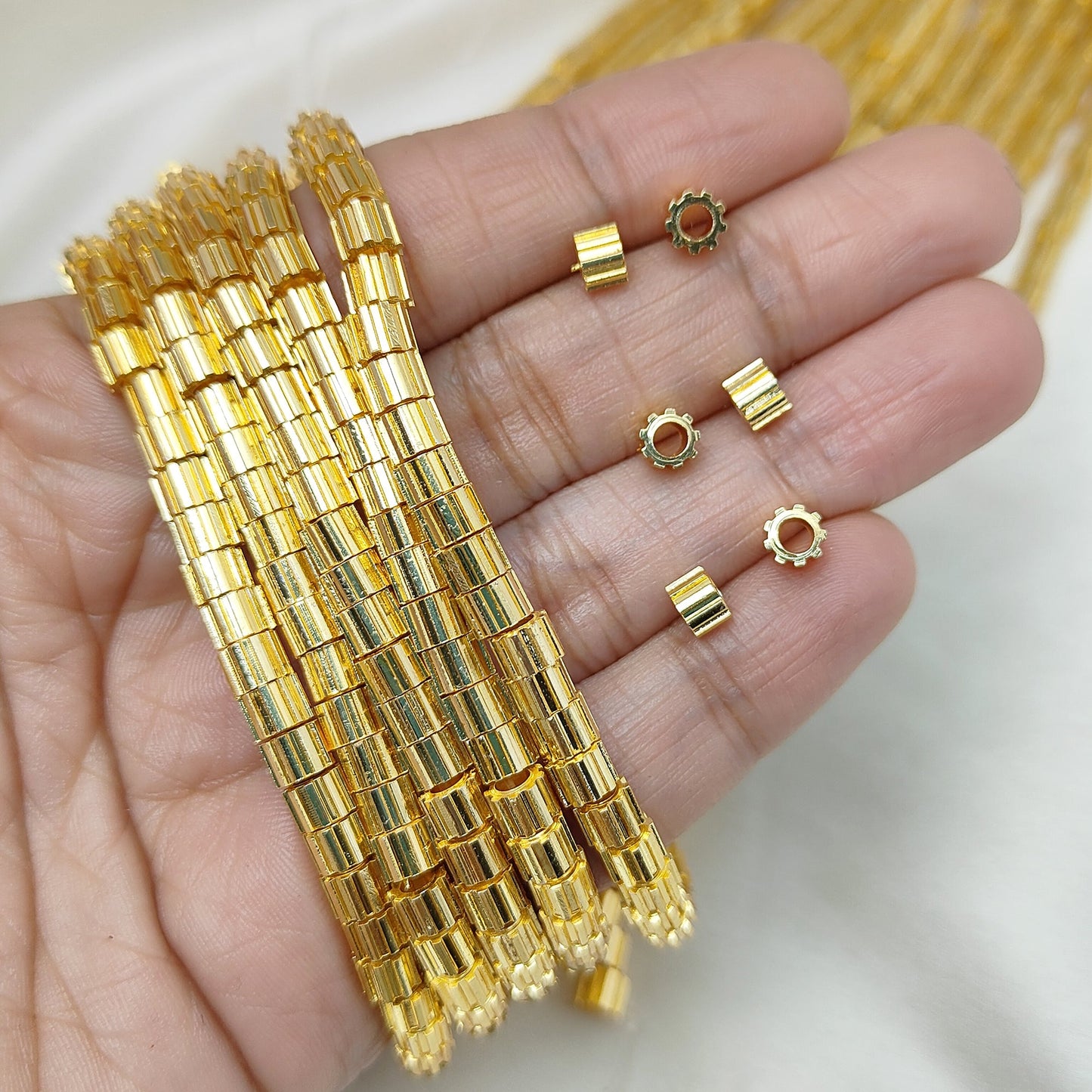 Gold Plated Brass Beads