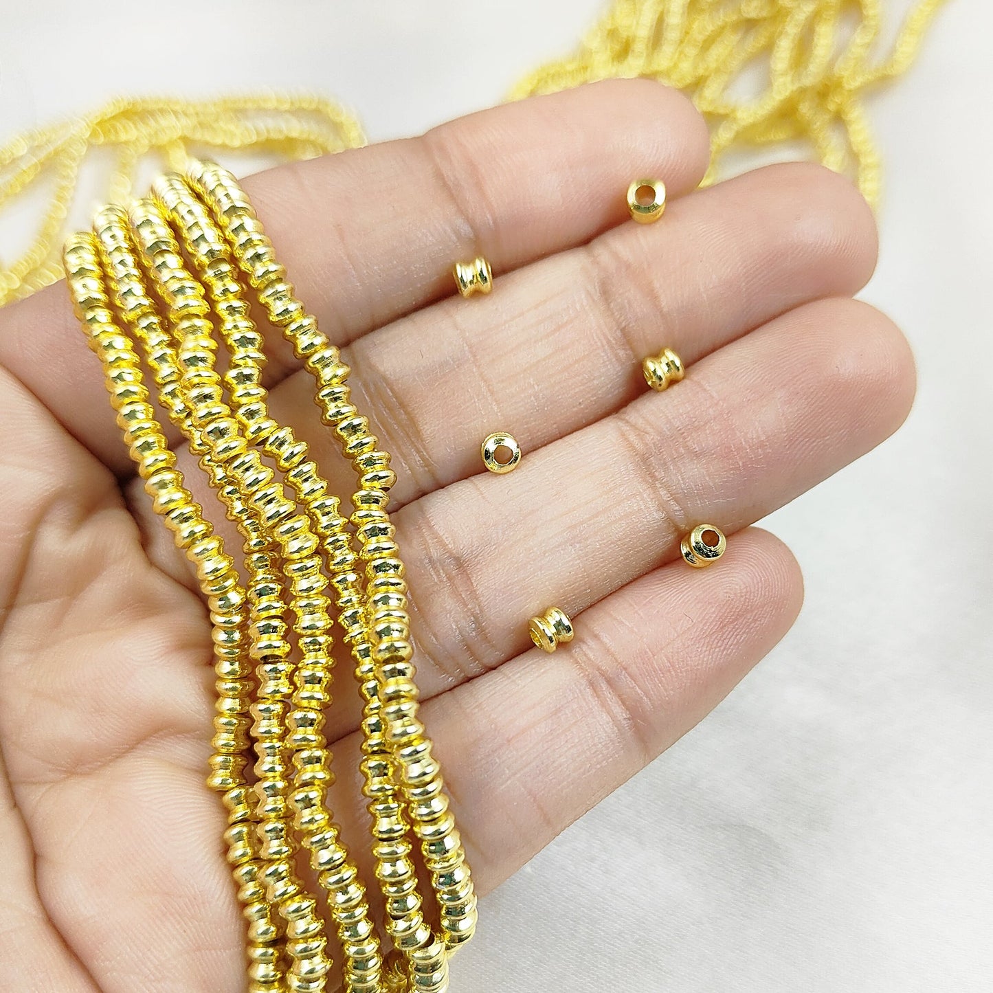Small Tube Spacer Beads