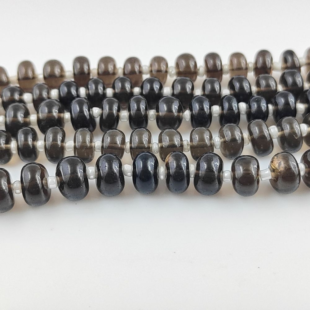 AAA-Grade Smoky Quartz Beads – Polished & Natural