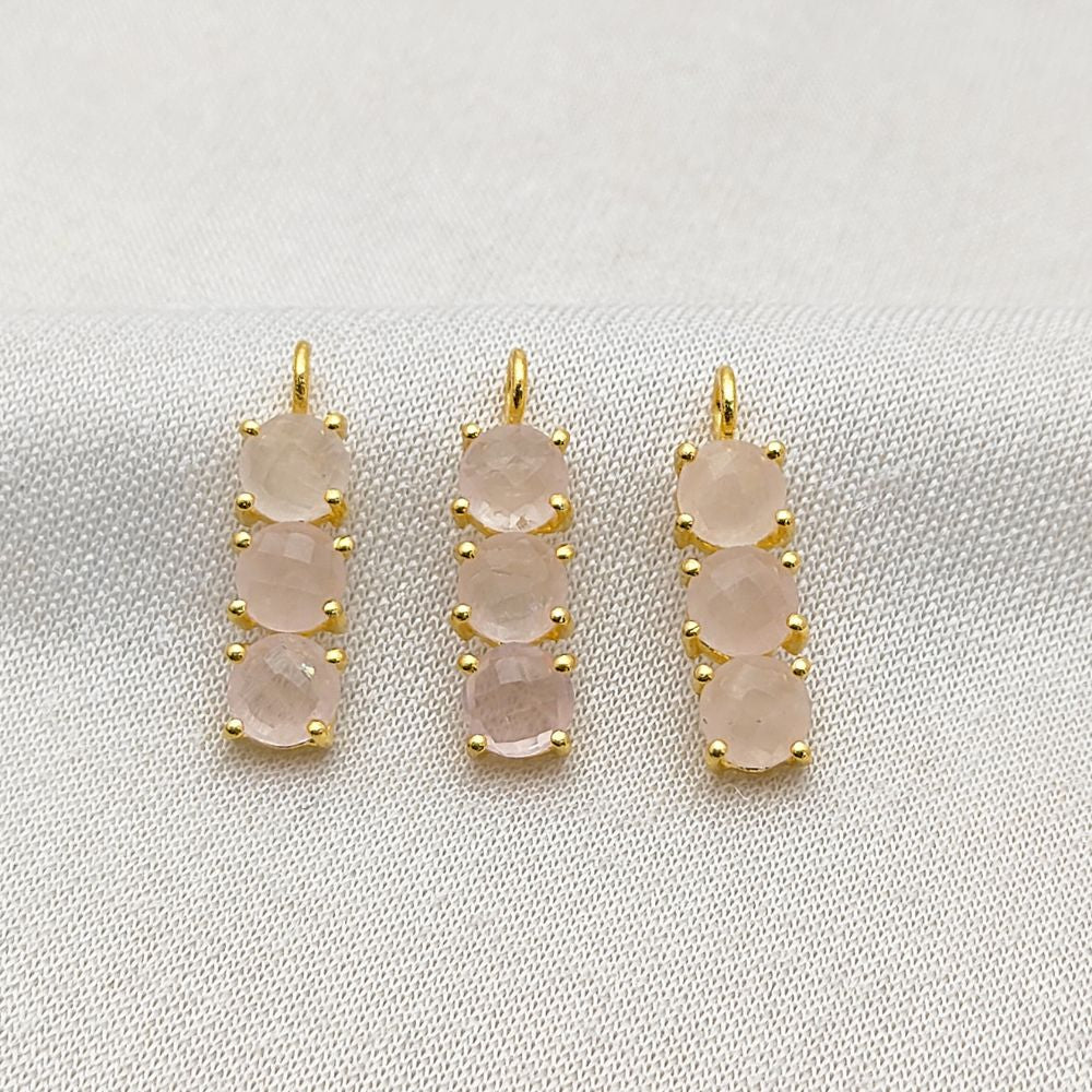 Love and compassion gemstone necklace with rose quartz